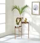 Namid Gold Plant Stand - NY Furniture Direct (NY)