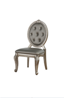 Northville PU & Antique Silver Side Chair - NY Furniture Direct (NY)
