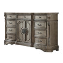 Northville Antique Silver Dresser (WOOD TOP) - NY Furniture Direct (NY)