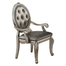Northville PU & Antique Silver Arm Chair - NY Furniture Direct (NY)