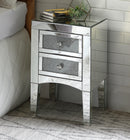 Nowles Mirrored & Faux Stones Accent Table - NY Furniture Direct (NY)
