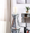 Nowles Mirrored & Faux Stones Accent Candleholder - NY Furniture Direct (NY)