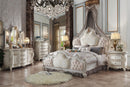 Picardy Fabric & Antique Pearl Eastern King Bed - NY Furniture Direct (NY)