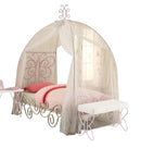 Priya II White & Light Purple Full Bed - NY Furniture Direct (NY)