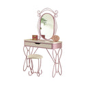 Priya II White & Light Purple Vanity Set - NY Furniture Direct (NY)