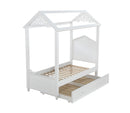 Rapunzel White Twin Bed - NY Furniture Direct (NY)