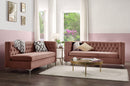 Rhett Dusty Pink Velvet Sectional Sofa - NY Furniture Direct (NY)