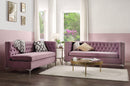 Rhett Purple Velvet Sectional Sofa - NY Furniture Direct (NY)