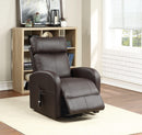 Ricardo Brown PU Recliner w/Power Lift - NY Furniture Direct (NY)