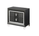 Sawyer Metallic Gray Nightstand - NY Furniture Direct (NY)