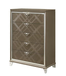 Skylar Dark Champagne Chest - NY Furniture Direct (NY)