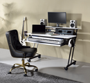 Suitor White & Black Computer Desk - NY Furniture Direct (NY)
