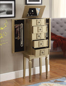 Tammy Gold Jewelry Armoire - NY Furniture Direct (NY)