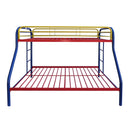 Tritan Rainbow Bunk Bed (Twin/Full) - NY Furniture Direct (NY)