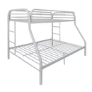 Tritan White Bunk Bed (Twin XL/Queen) - NY Furniture Direct (NY)