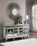 Varian Mirrored & Antique Platinum Server - NY Furniture Direct (NY)