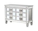 Varian Mirrored & Antique Platinum Server - NY Furniture Direct (NY)