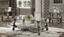 Versailles Antique Platinum & Clear Glass Coffee Table - NY Furniture Direct (NY)