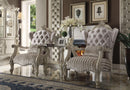 Versailles Ivory Velvet & Bone White Chair & 1 Pillow - NY Furniture Direct (NY)
