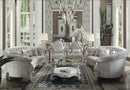 Versailles Ivory Velvet & Bone White Sofa w/5 Pillows - NY Furniture Direct (NY)