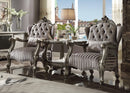 Versailles Velvet & Antique Platinum Chair & 1 Pillow - NY Furniture Direct (NY)