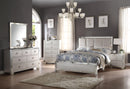 Voeville II Platinum PU & Platinum Queen Bed - NY Furniture Direct (NY)