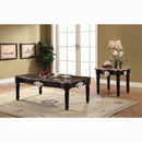 Ernestine Marble & Black Coffee Table - NY Furniture Direct (NY)