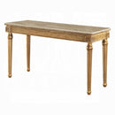 Acme Furniture Daesha Sofa Table in Marble/Antique Gold 81718 - NY Furniture Direct (NY)