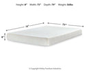 Chime 8 Inch Memory Foam Mattress in a Box - NY Furniture Direct (NY)