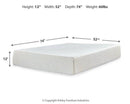 Chime 12 Inch Memory Foam Mattress in a Box - NY Furniture Direct (NY)
