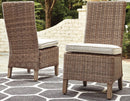 Beachcroft Outdoor Side Chair with Cushion (Set of 2) - NY Furniture Direct (NY)