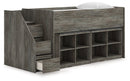 Frandern Loft Bed with Bookcase Storage - NY Furniture Direct (NY)