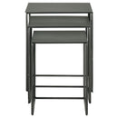 Imez 3-piece Rectangular Metal Nesting Table Grey - NY Furniture Direct (NY)