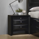 Briana Rectangular 2-drawer Nightstand Black - NY Furniture Direct (NY)