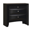 Briana Rectangular 2-drawer Nightstand Black - NY Furniture Direct (NY)
