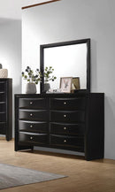Briana Rectangle Dresser Mirror Black - NY Furniture Direct (NY)
