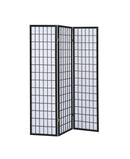 Carrie 3-panel Folding Screen Black and White - NY Furniture Direct (NY)