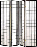 Roberto 4-panel Folding Screen Black and White - NY Furniture Direct (NY)
