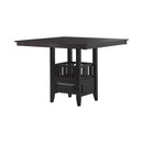 Jaden Square Counter Height Table with Storage Espresso - NY Furniture Direct (NY)