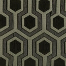 Jansen Hexagon Patterned Accent Chair Grey and Black - NY Furniture Direct (NY)