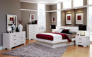 Jessica California King, E.king, & Queen Bed with Storage Headboard Cappuccino