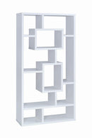 Howie 10-shelf Bookcase White - NY Furniture Direct (NY)