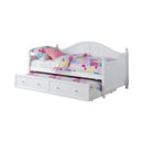 Julie Ann Twin Daybed with Trundle White - NY Furniture Direct (NY)