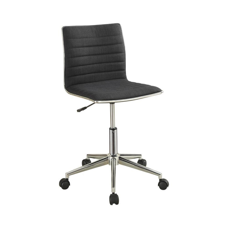 Chryses Adjustable Height Office Chair Black and Chrome