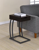 Troy Accent Table with Power Outlet Cappuccino - NY Furniture Direct (NY)