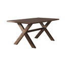 Alston X-shaped Dining Table Knotty Nutmeg - NY Furniture Direct (NY)