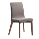 Redbridge Upholstered Side Chairs Grey and Natural Walnut (Set of 2)