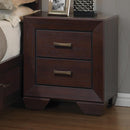 Kauffman 2-drawer Nightstand Dark Cocoa - NY Furniture Direct (NY)