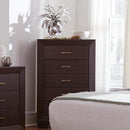 Kauffman 5-drawer Chest Dark Cocoa - NY Furniture Direct (NY)