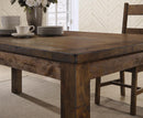 Coleman Rectangular Dining Table Rustic Golden Brown - NY Furniture Direct (NY)